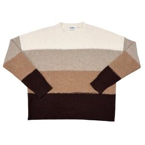 27 Miles Cashmere Sweater Size Large Camel Tan Brown Pullover Basics Minimalist